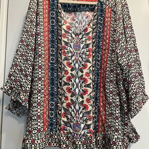 Cynthia Rowley Multicolor Bohemian Blouse